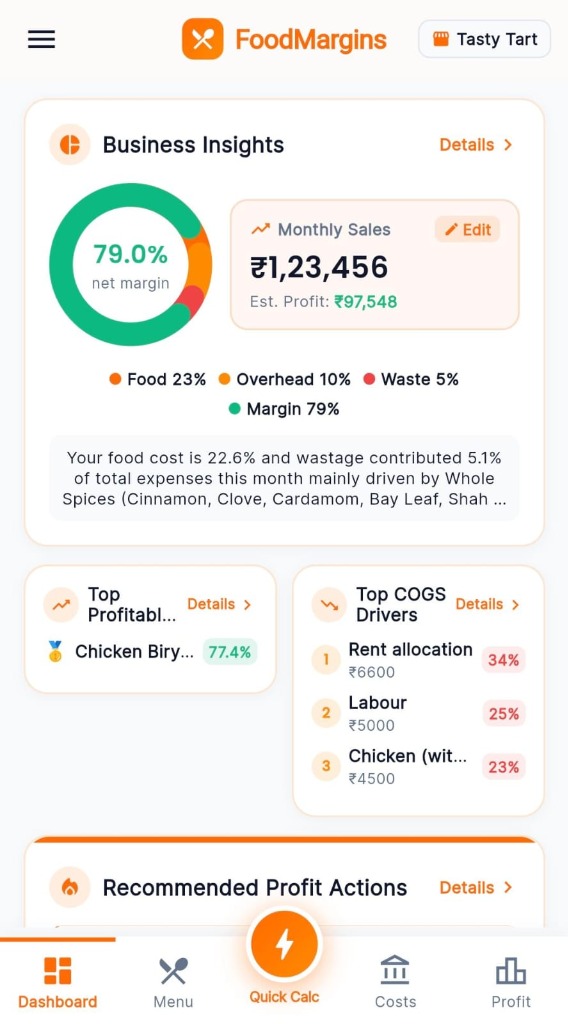 Business Insights & Margin Health Dashboard